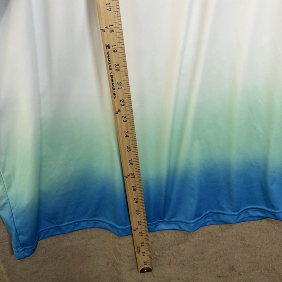 Huk Performance Fishing Shirt Mens Sz XXL Orange Blue Ombre Pullover Lightweight - Picture 4 of 5